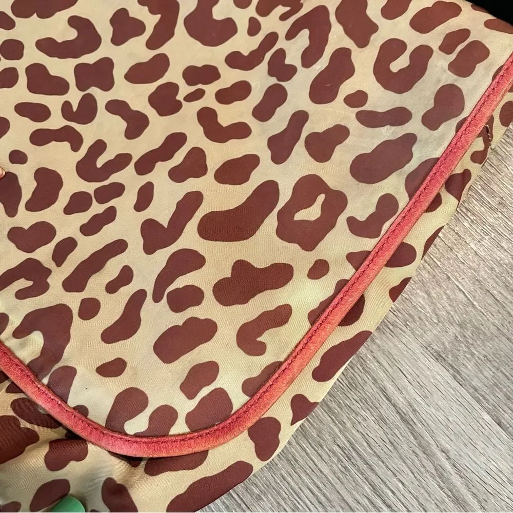 KATE SPADE Rare Cheetah Leopard Print Messenger Baby Bag with Changing Pad